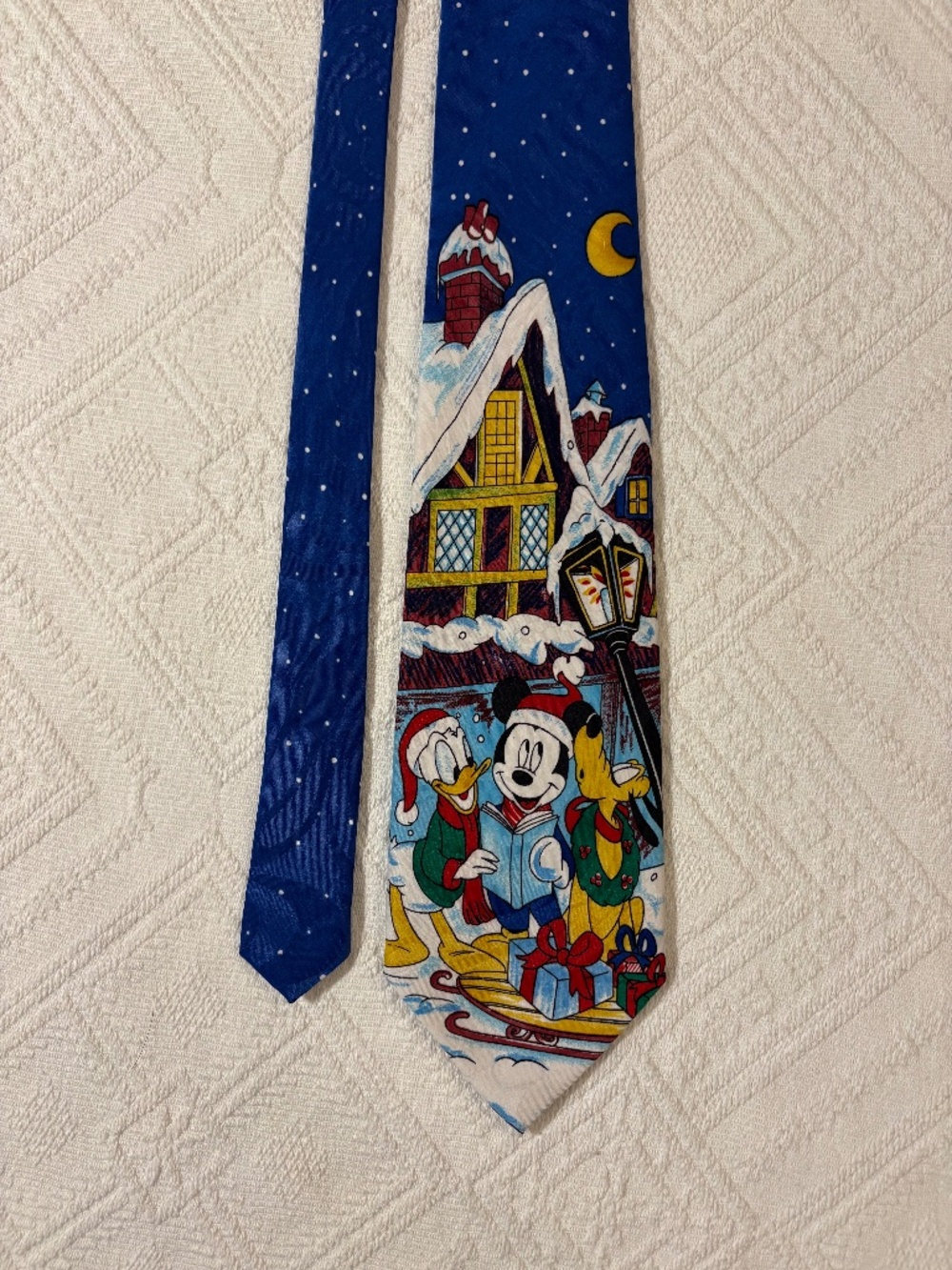 VTG 90s Disney Mickey Unlimited Christmas Tie Balancine